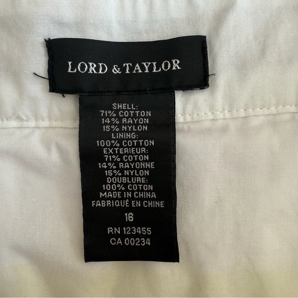 Lord & Taylor Striped Blue and Yellow Women's Skirt